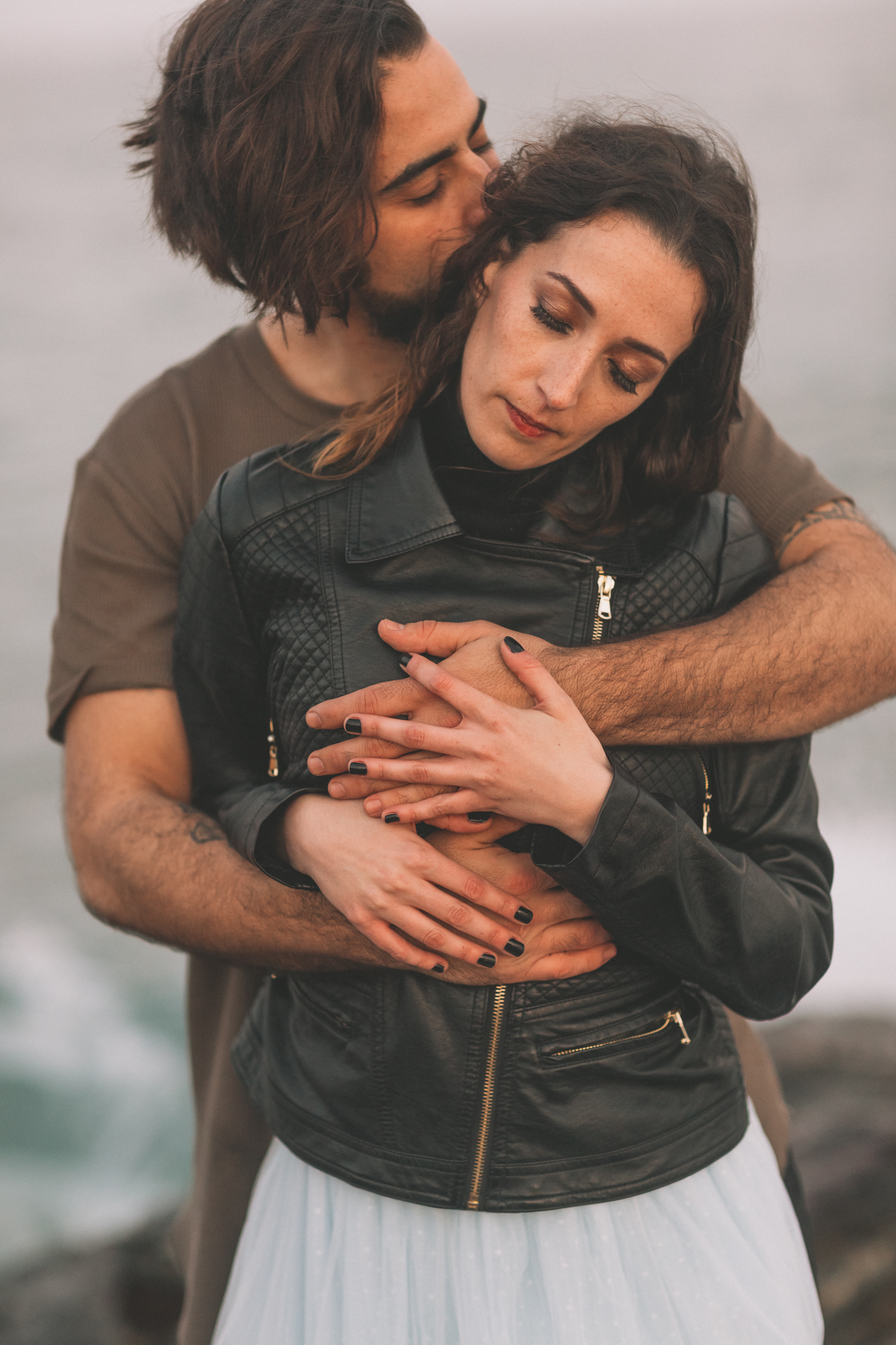 Reportaje de pareja a atardecer